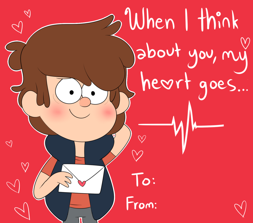 Dipper Pines Valentines Card