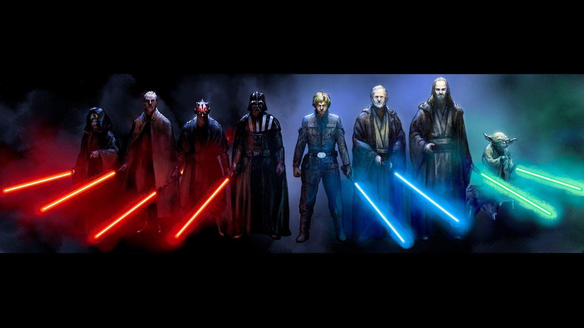 Wallpaper HD Of Star Wars Lightsaber Charactersfull Pics Desktop