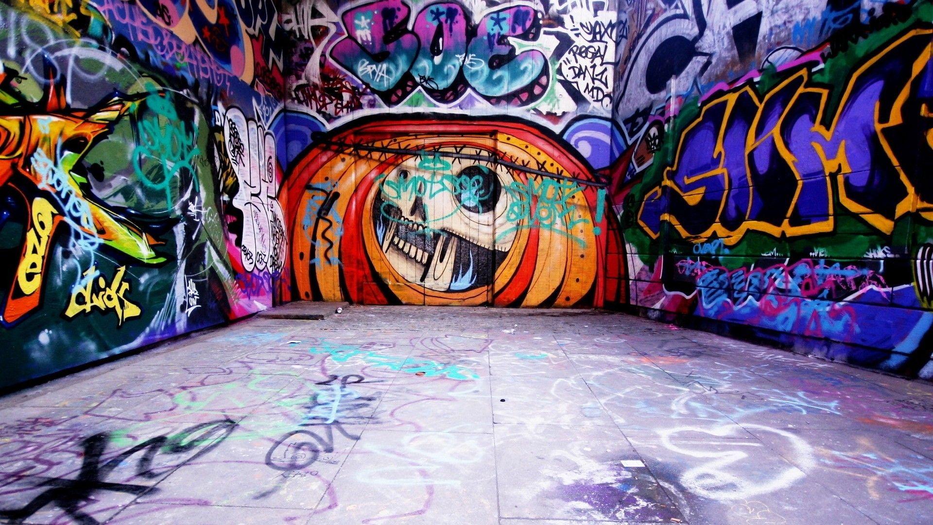 Graffiti wall art wallpaper. PC