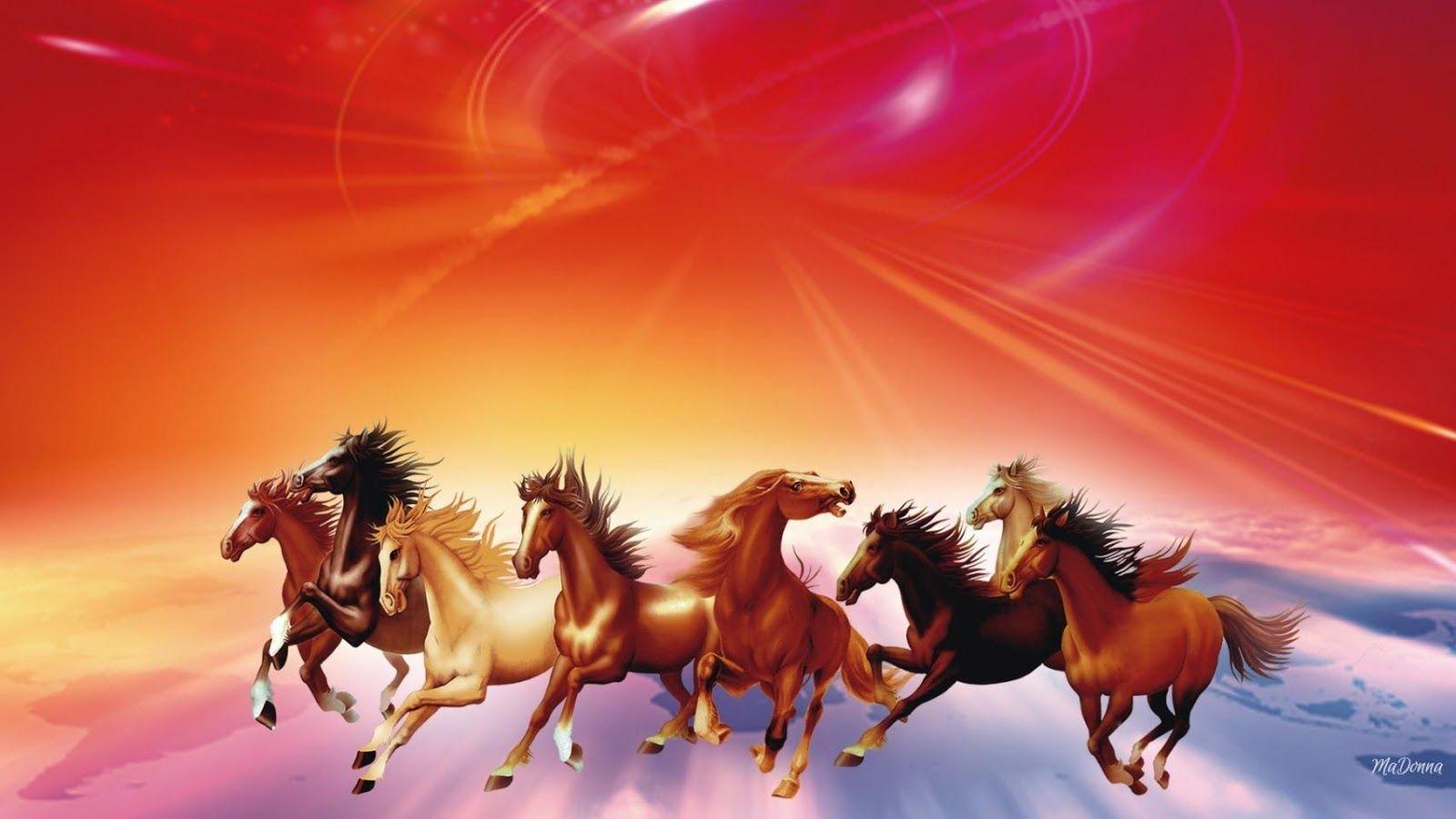 Seven Horses Wallpaper