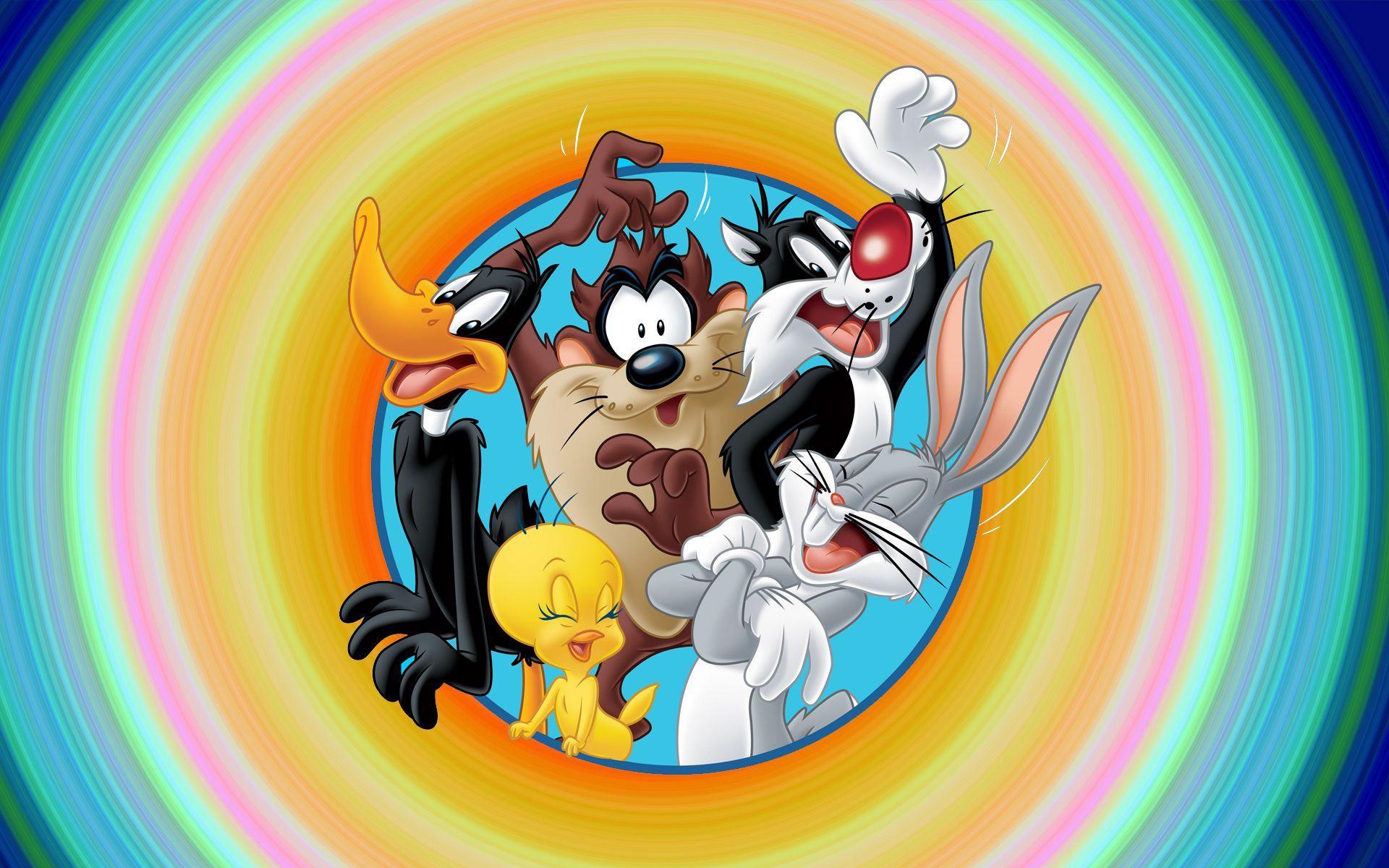 Cartoons Bugs Bunny Daffy Duck Tweety Bird Sylvester The Cat