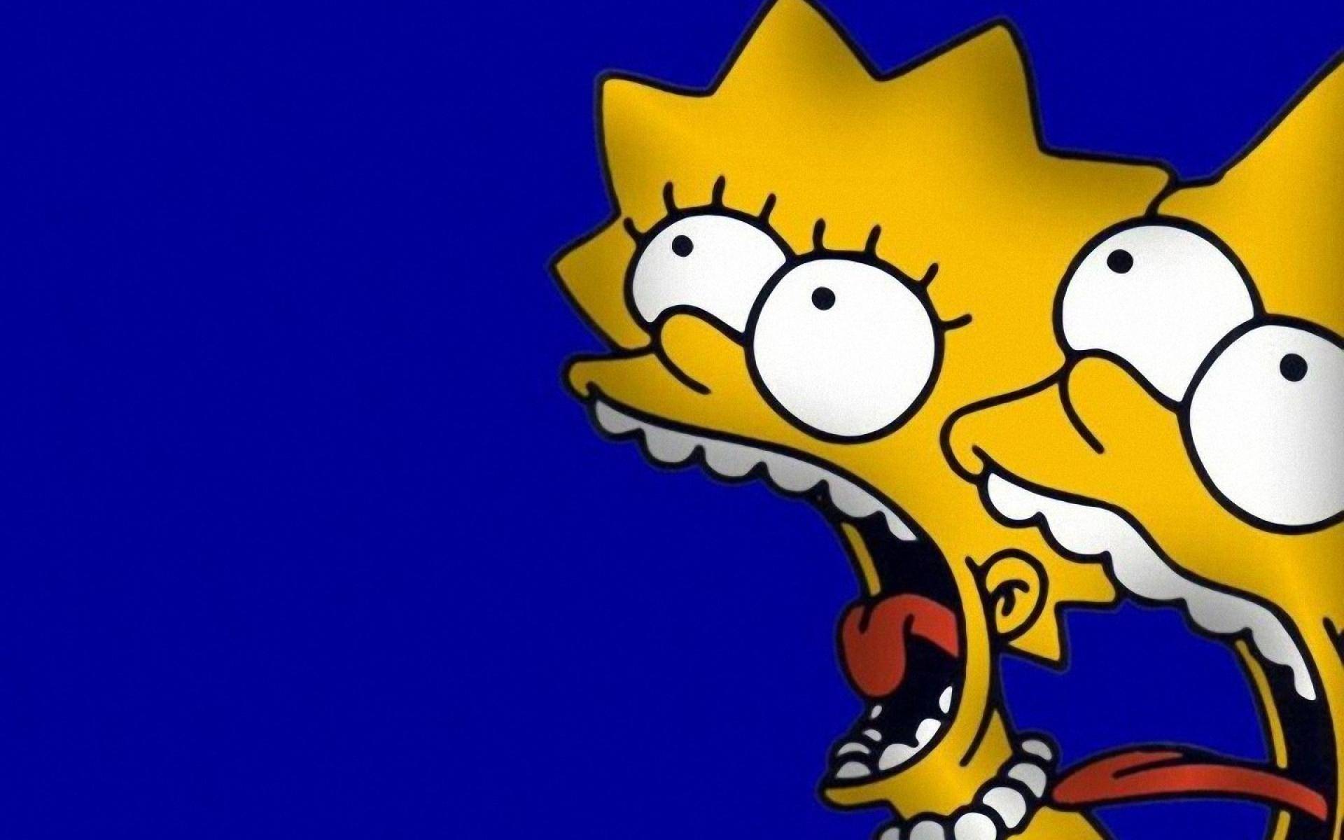 Lisa and Bart Simpsons Wallpaper