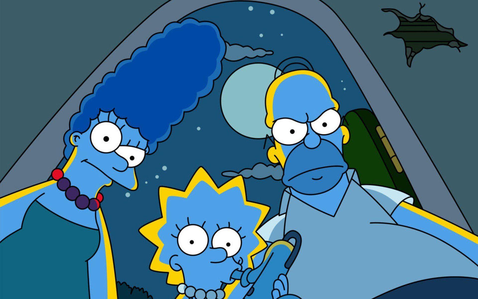 the simpsons homer simpson marge simpson lisa simpson wallpaper