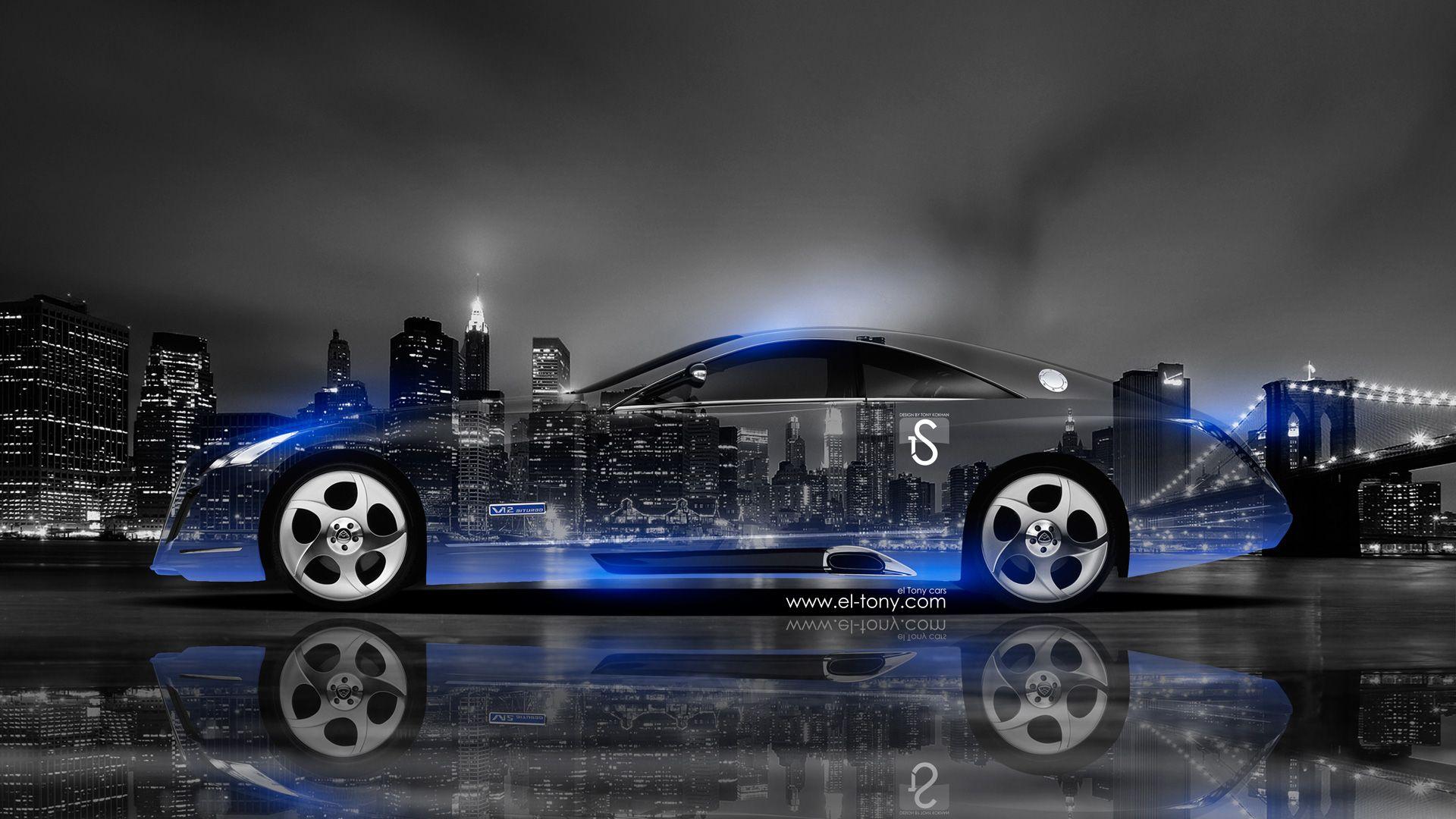 Maybach Exelero Side Crystal City Car 2014