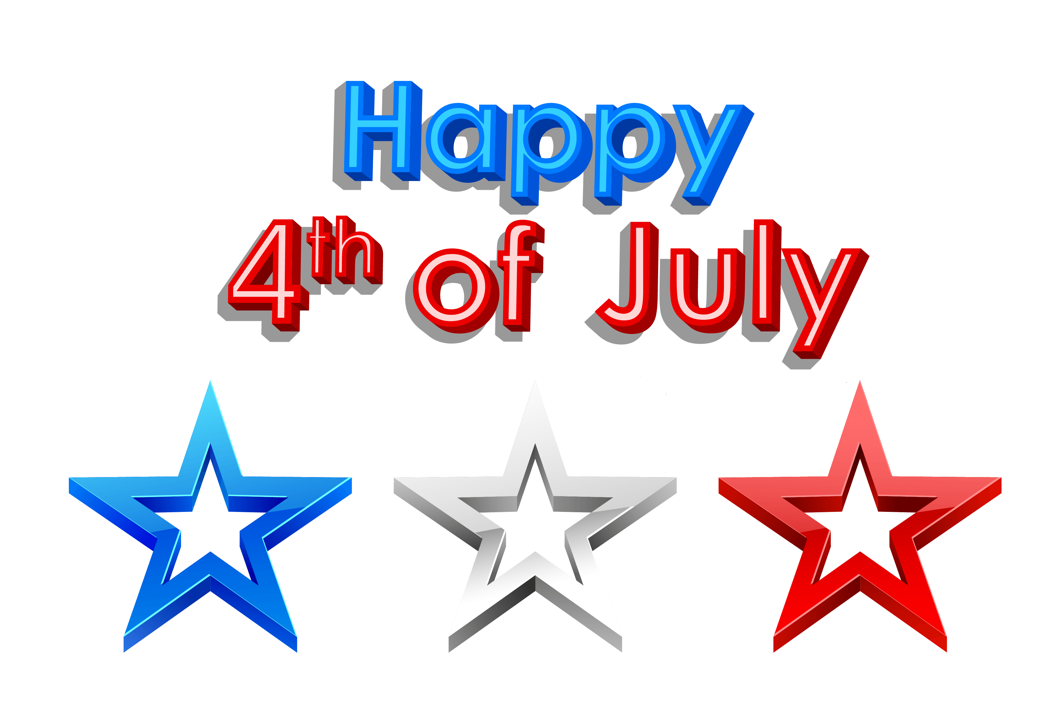 Happy 4th of July PNG Clipart Picture