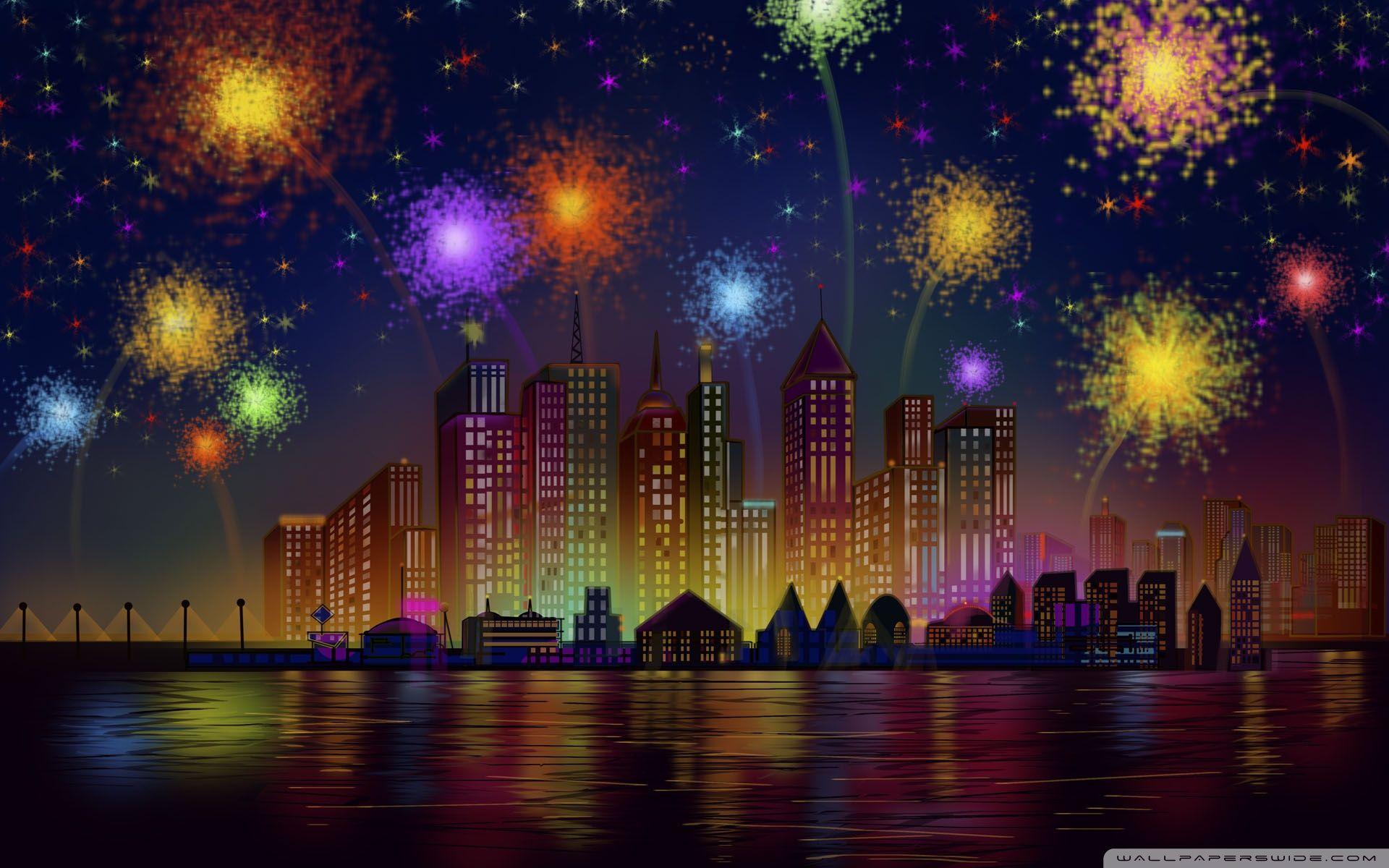 Independence Day, Fireworks Shows ❤ 4K HD Desktop Wallpaper for 4K