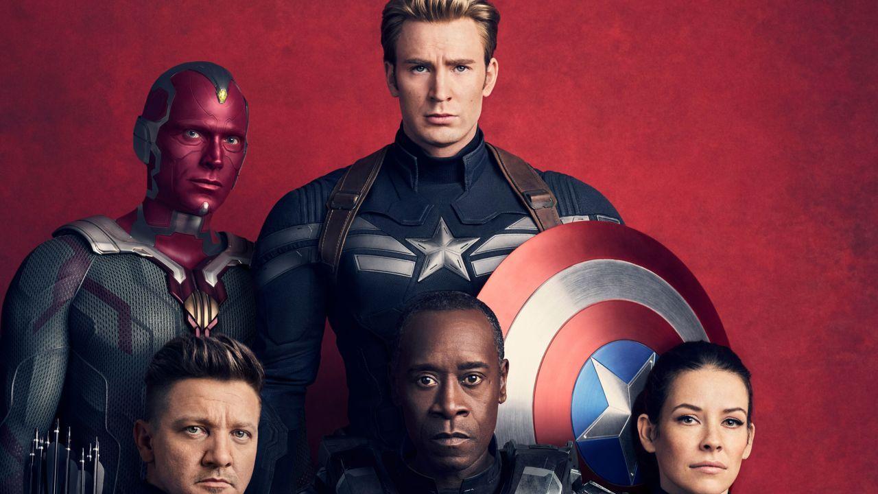 Wallpaper Avengers: Infinity War, Vision, Captain America, Hawkeye