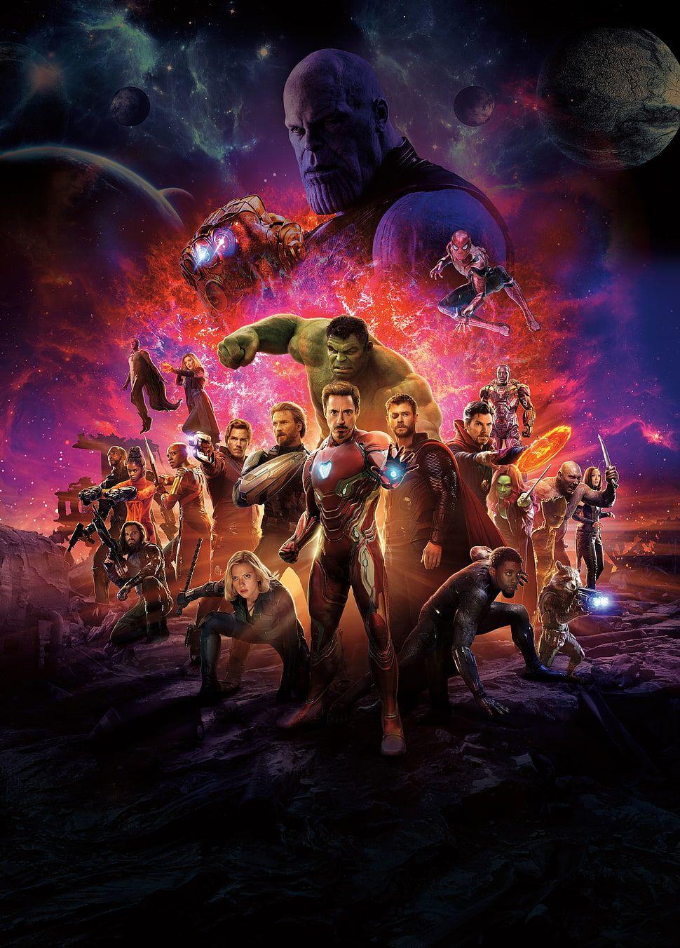 Avengers: Infinity War, War Machine, Vision, Scarlet Witch HD wallpaper