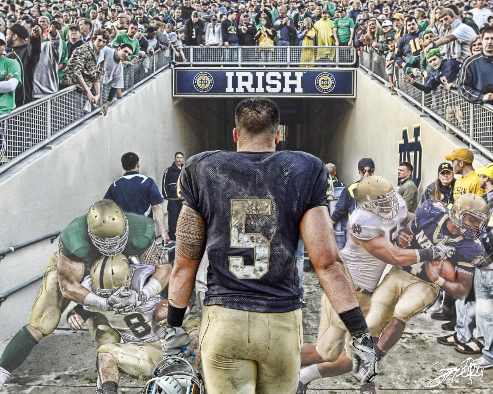 Download Fighting Irish spirit lives on in Notre Dame Football Wallpaper   Wallpaperscom
