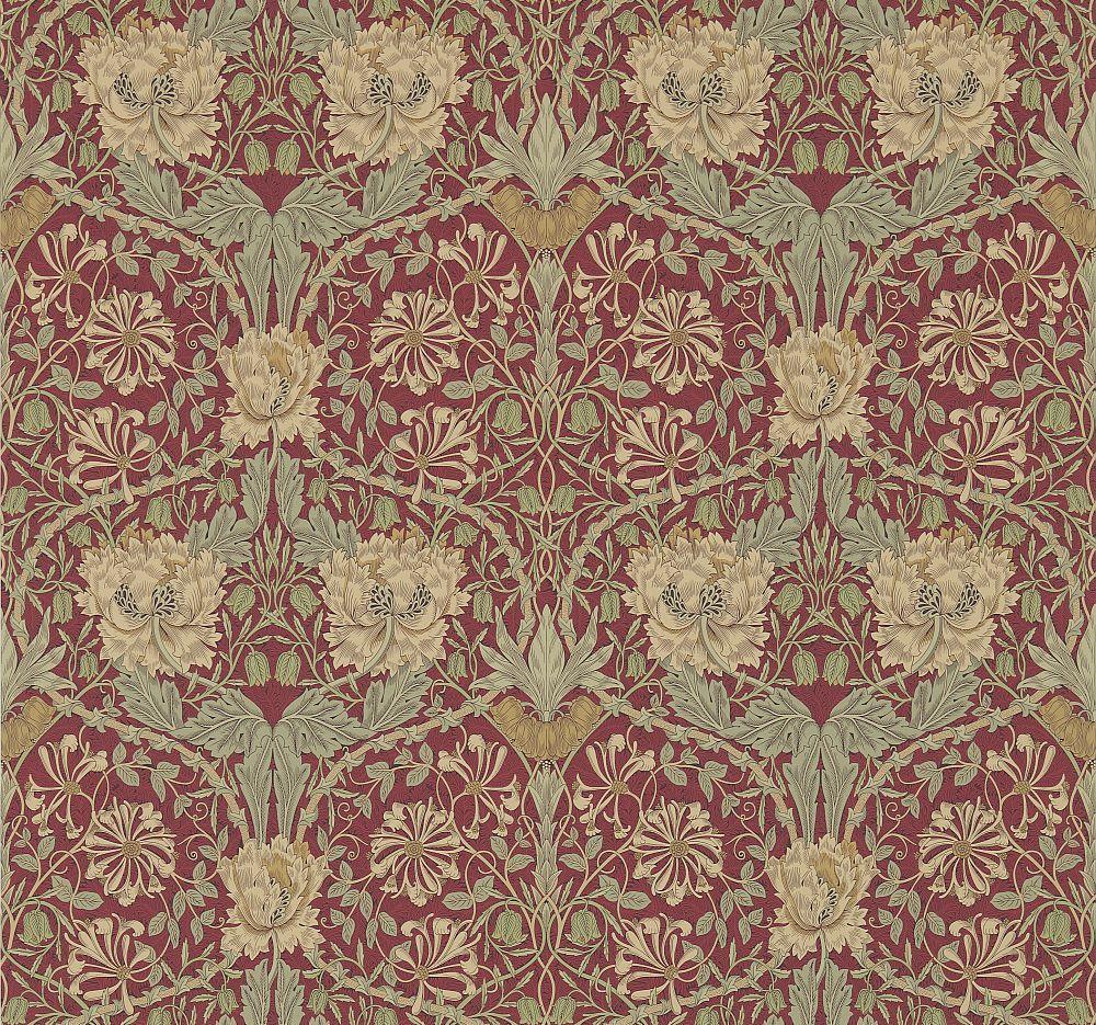 Honeysuckle and Tulip by Morris / Gold, Wallpaper Direct