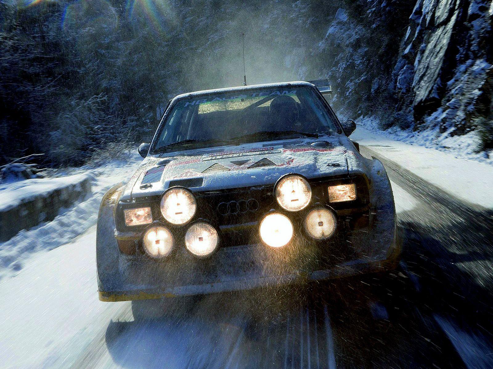 Audi Sport Quattro S 1 Group B Rally Race Racing Winter Snow