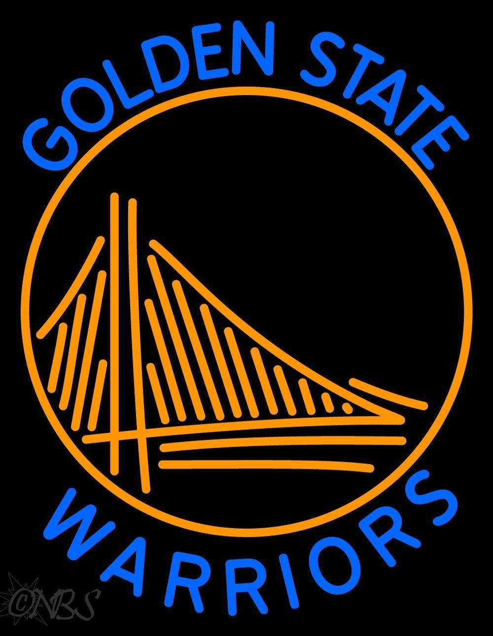 Download Golden State Warriors NBA Logo Neon Sign NBA National