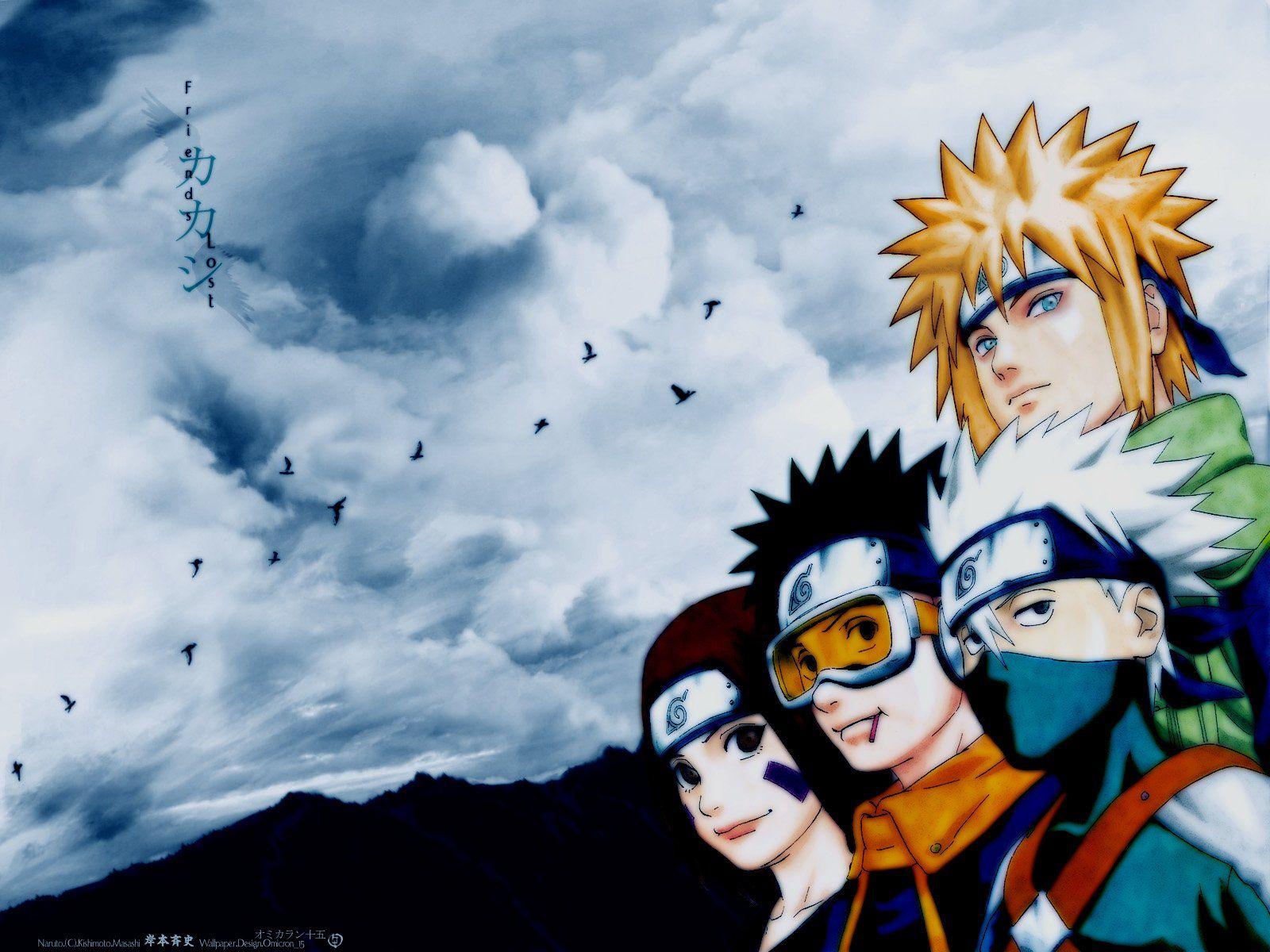 Naruto: Shippuden Minato Namikaze Uchiha Obito Kakashi Hatake Rin wallpaperx1200