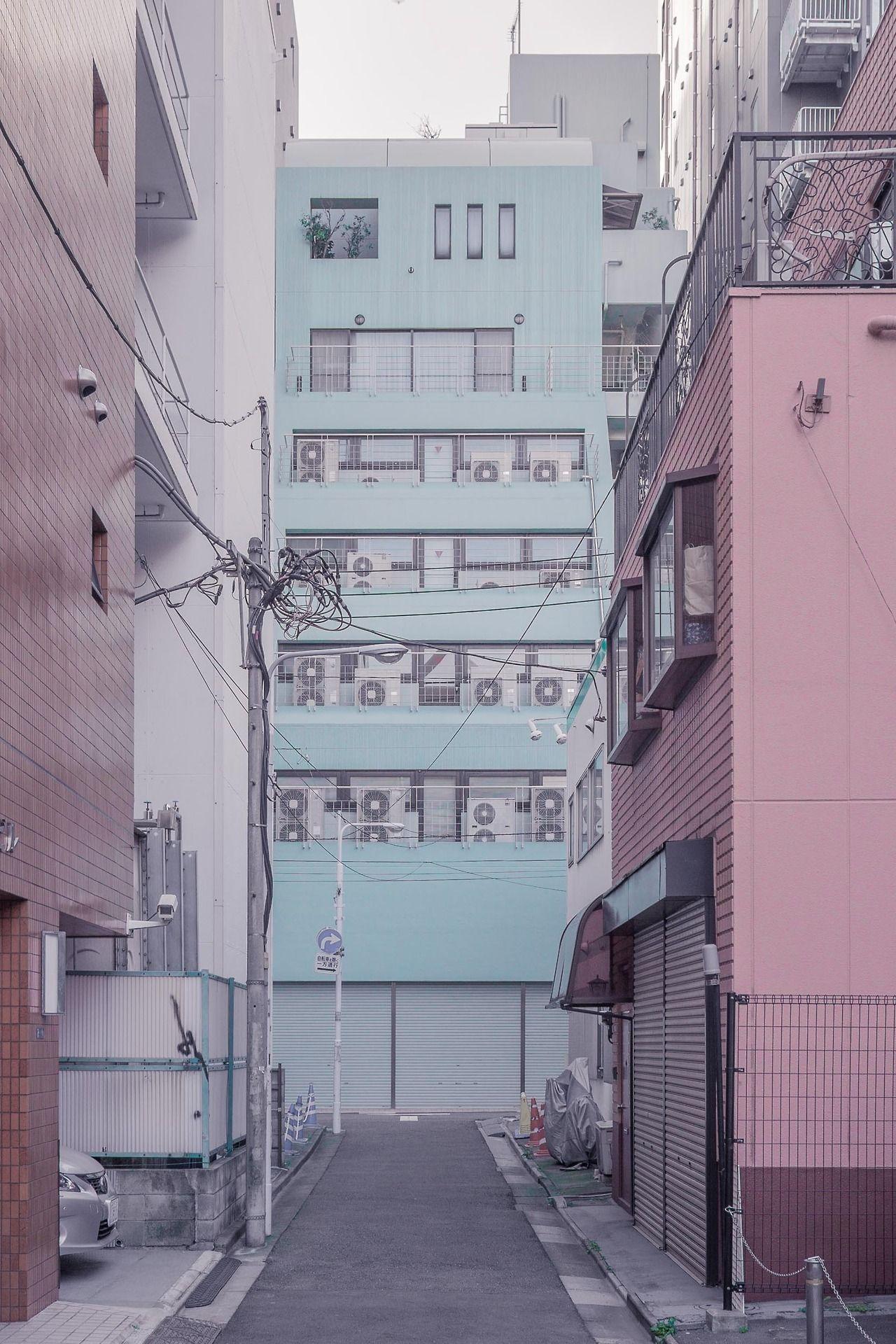 Pink & Green, somewhere around Akihabara, Tokyo Parallel World. Art