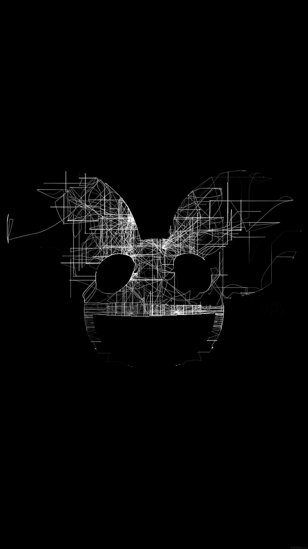 Deadmau5 Wallpaper New iPhone7papers Ag07 Deadmau5 Black Logo Art