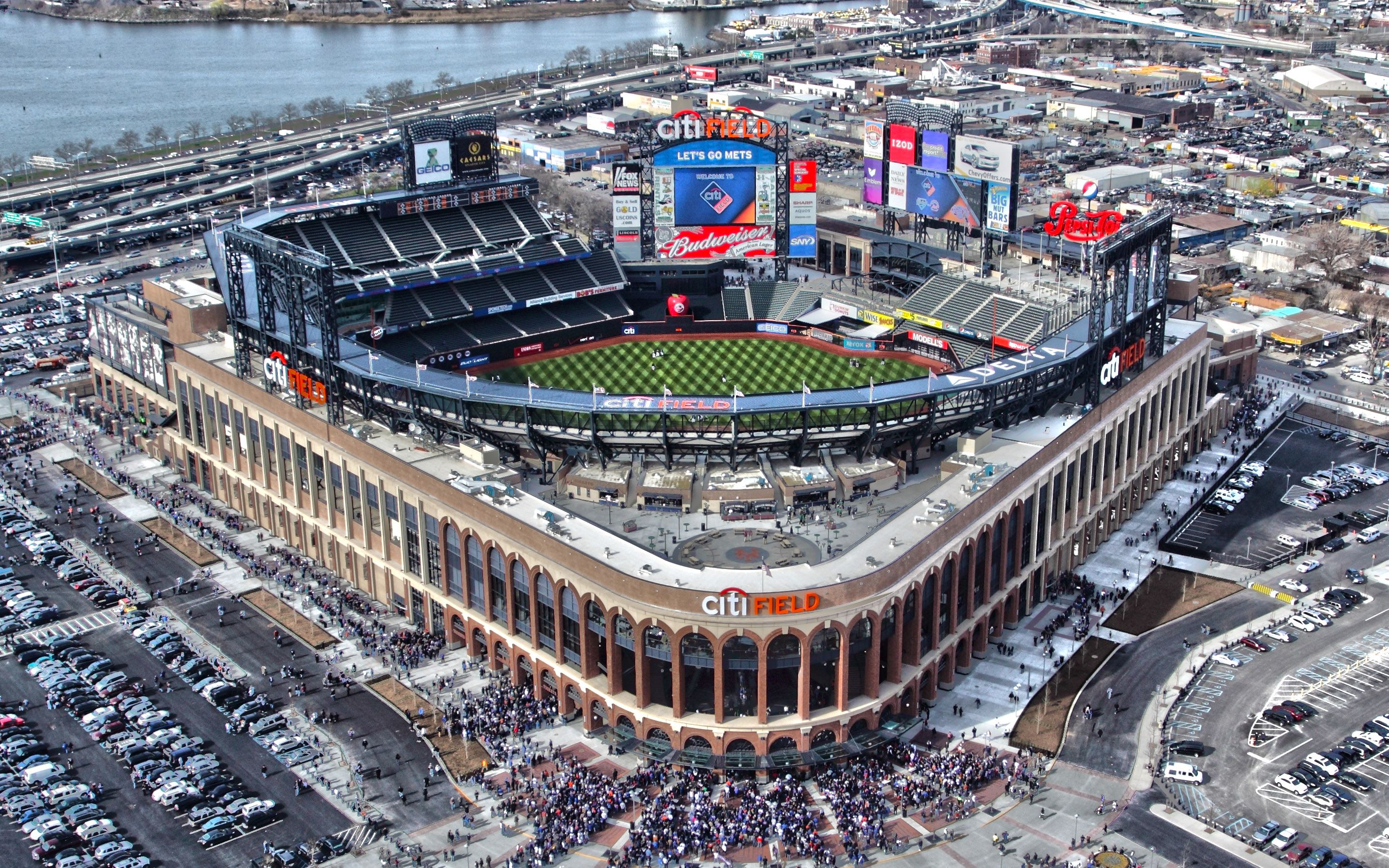 New York Mets Stadium Wide Wallpaper 50287 2880x1800 px