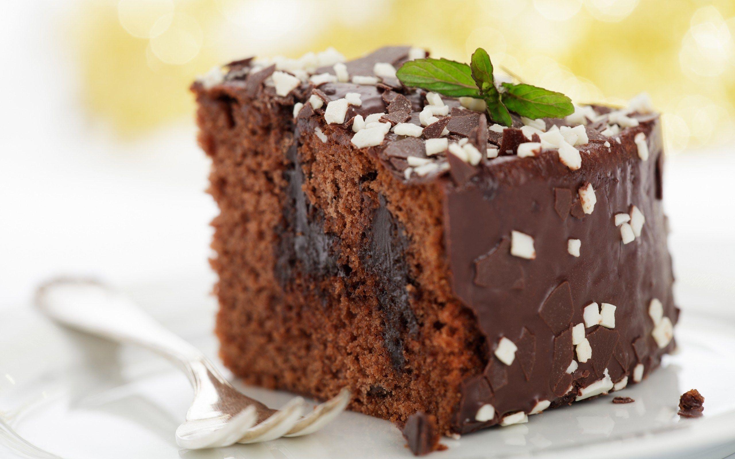 Chocolate Cake Slic HD Wallpaper, Background Image