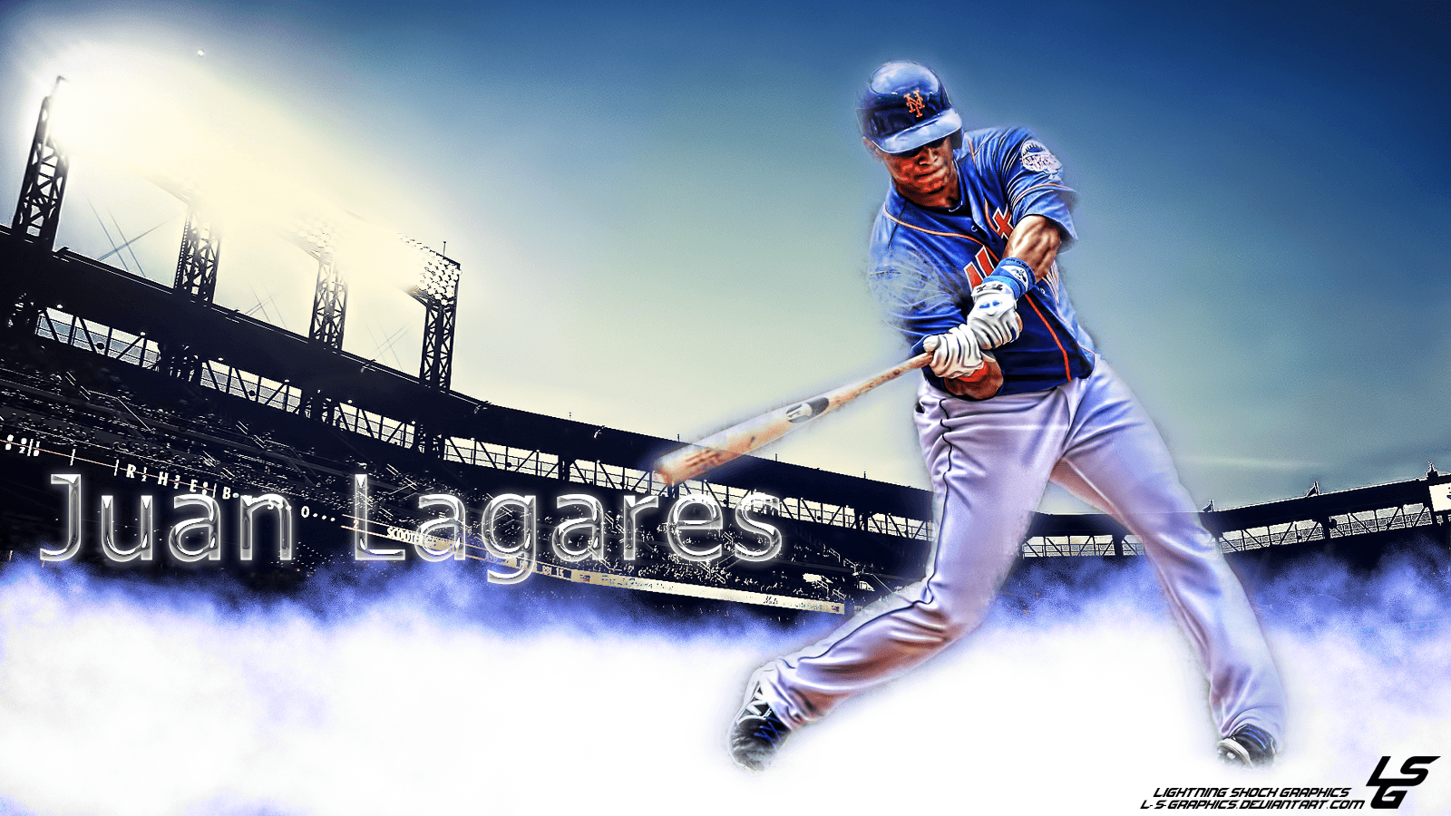 New York Mets Juan Lagares Desktop Wallpaper By L S Graphics