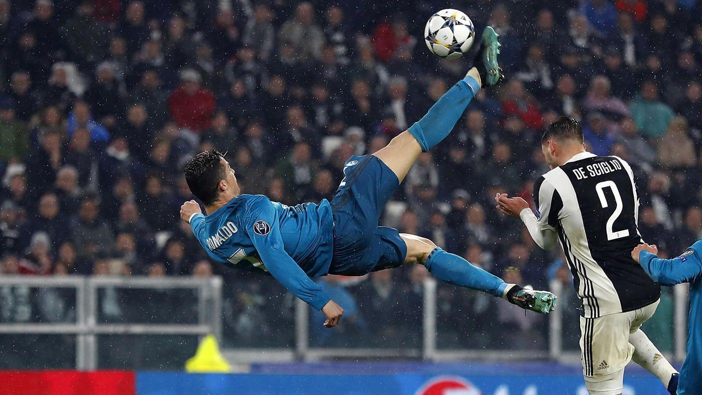 Ronaldo's Champions League bicycle kick goal for Real Madrid earns