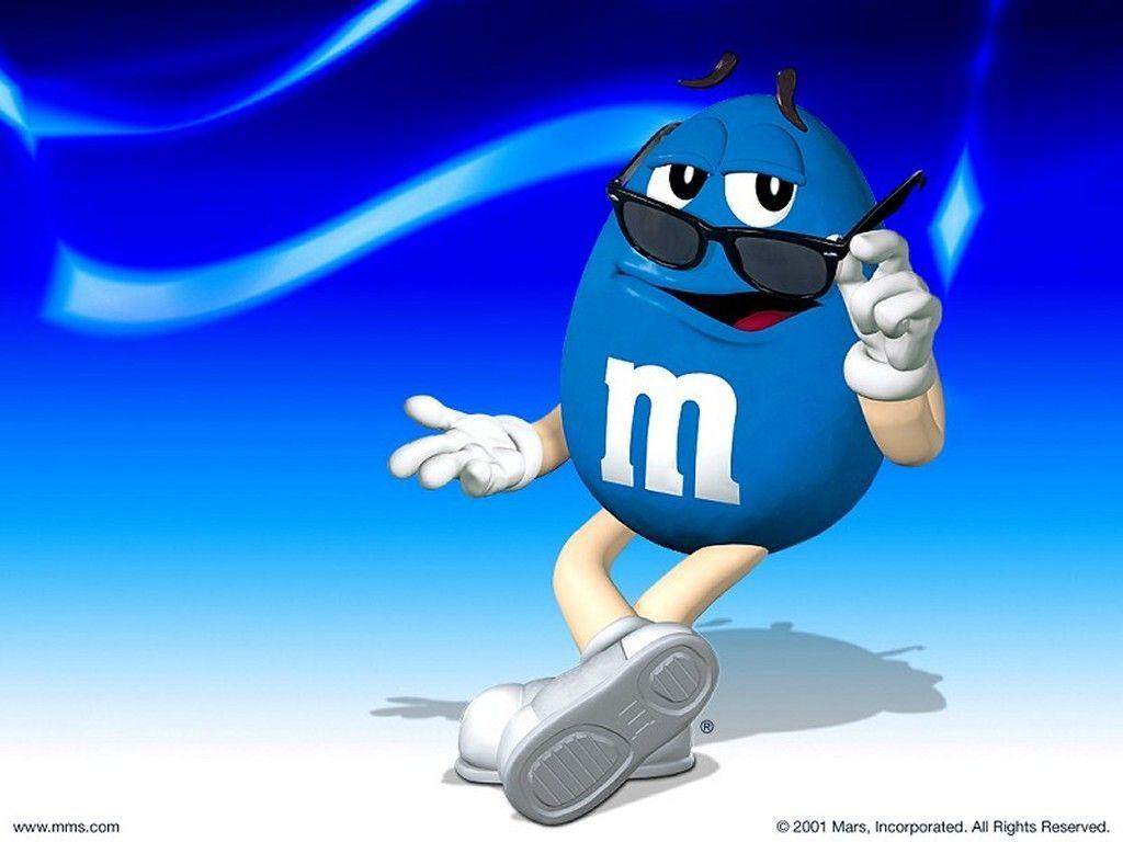 My Free Wallpaper Wallpaper, M&M Blue. It's An M&M