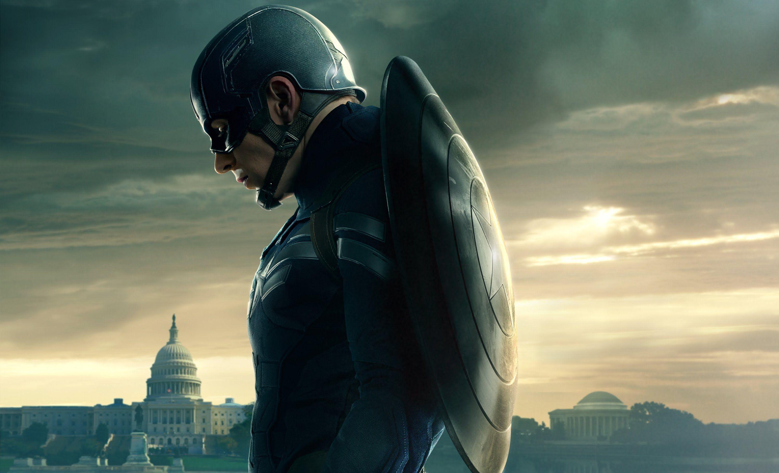 Wallpaper Chris Evans, Captain America, HD, Movies