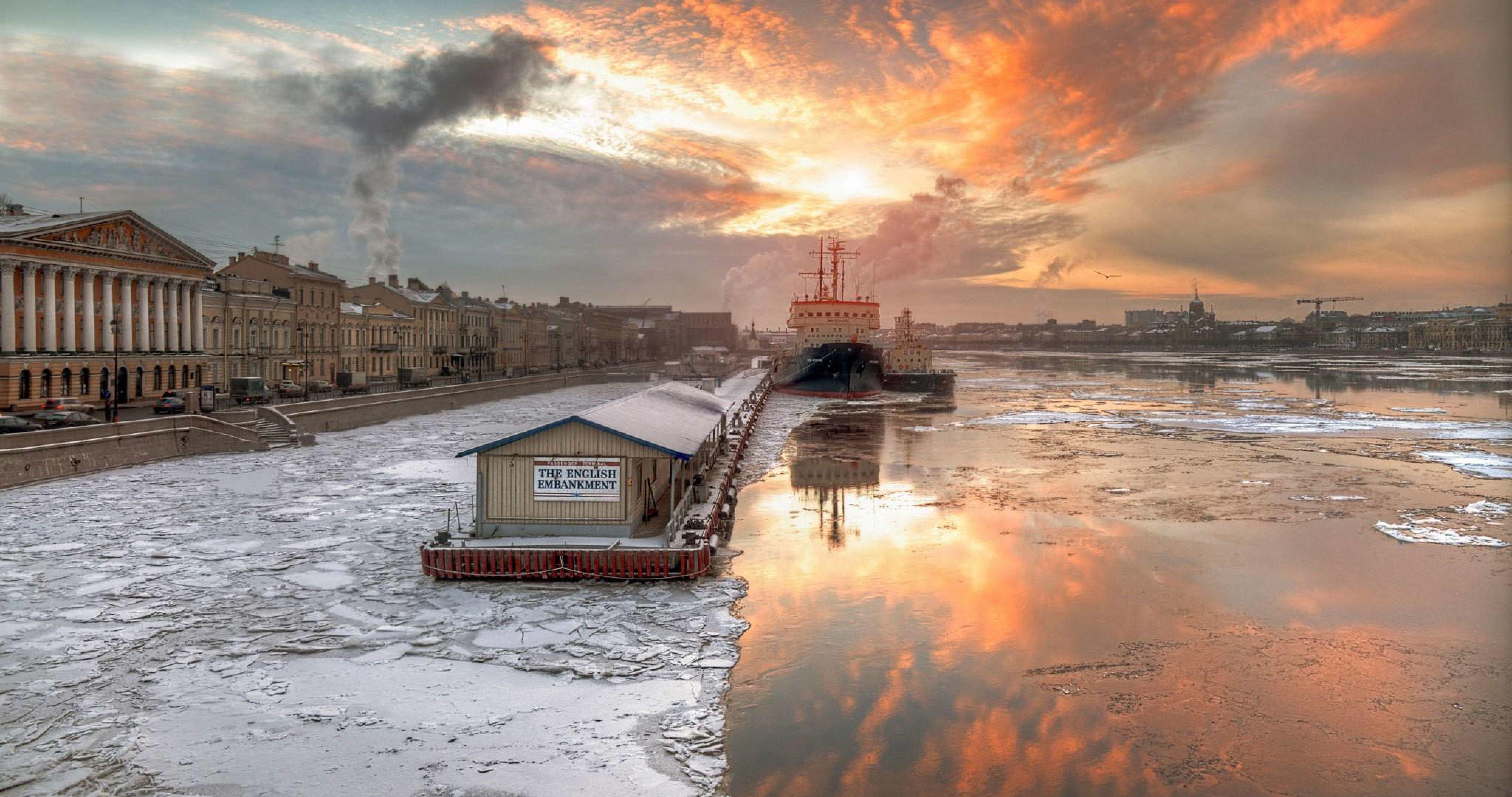 St. Petersburg, Winter, Frost Wallpaper 4K (4096x2160) Resolution