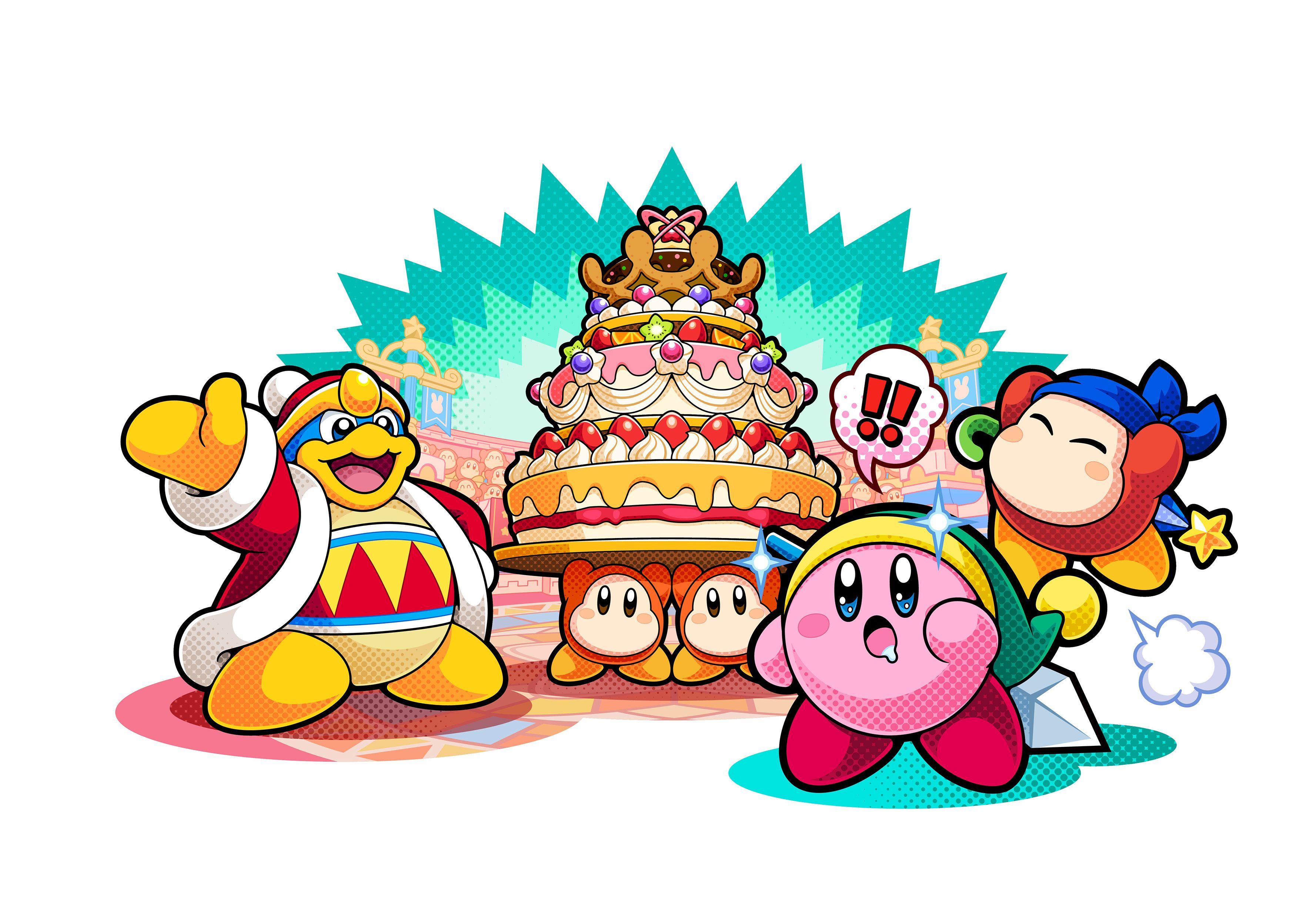 Check Out Some Adorable Kirby Battle Royale Wallpapers - My