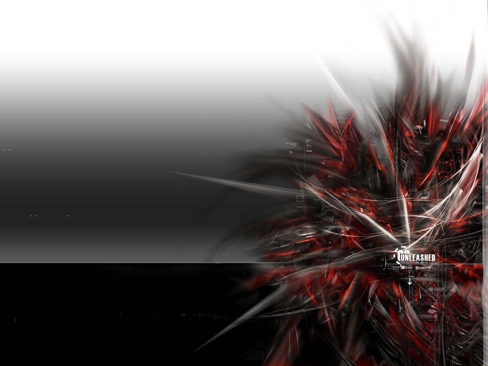 Abstract Art Black And White Red HD Wallpaper, Background Image