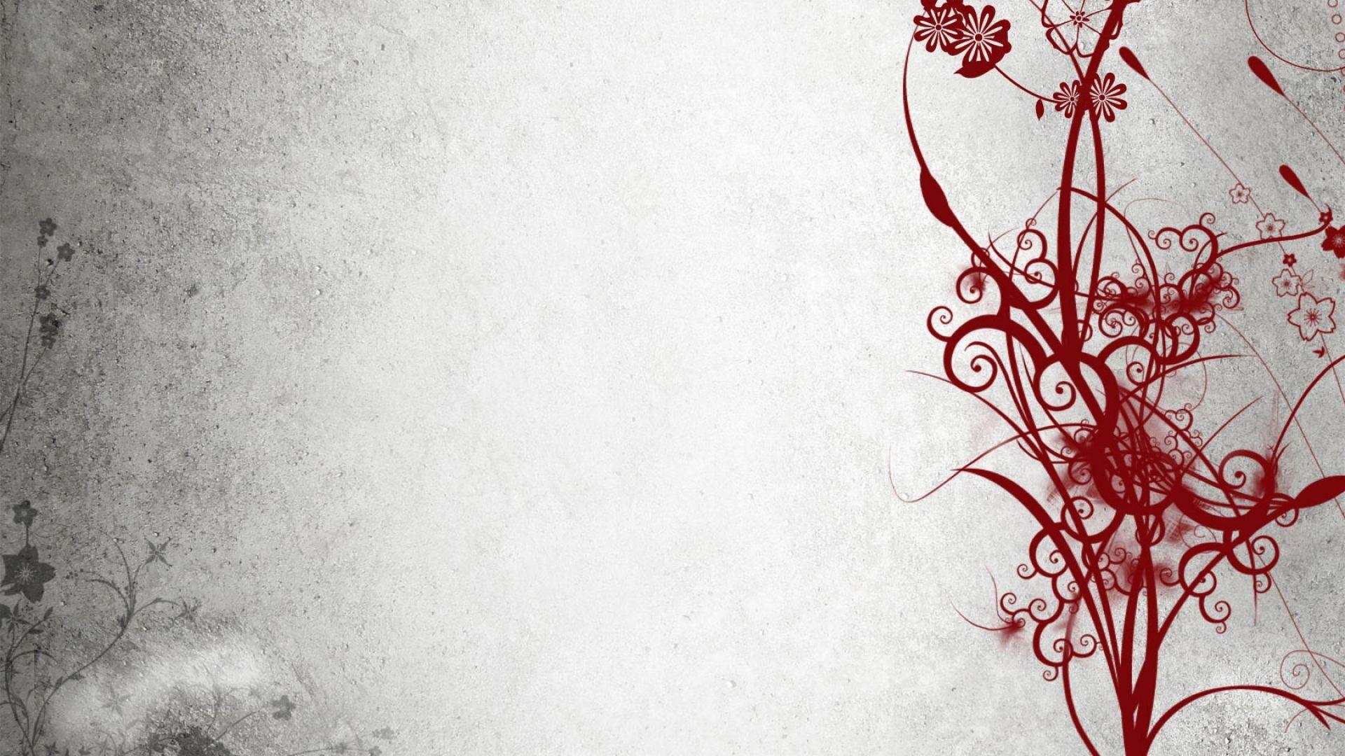 Download Wallpaper 1920x1080 abstract, black, white, red Full HD