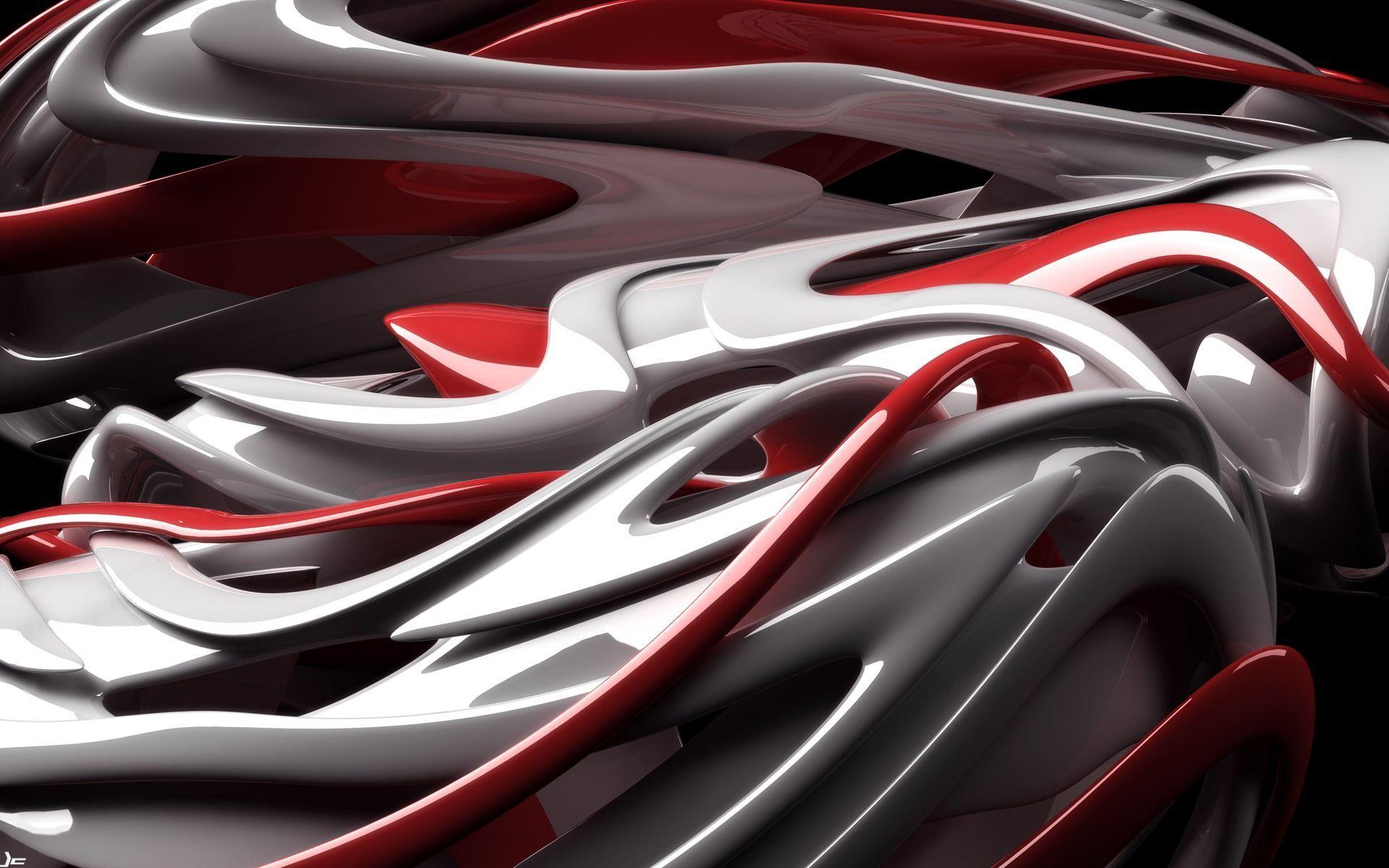 nice red white abstract wallpaper