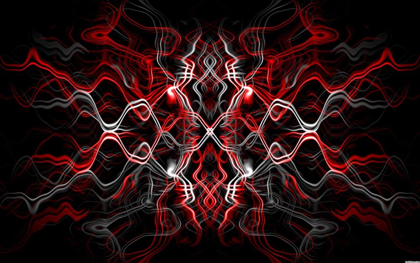 Free HD Red Abstract Black Wallpaper Download