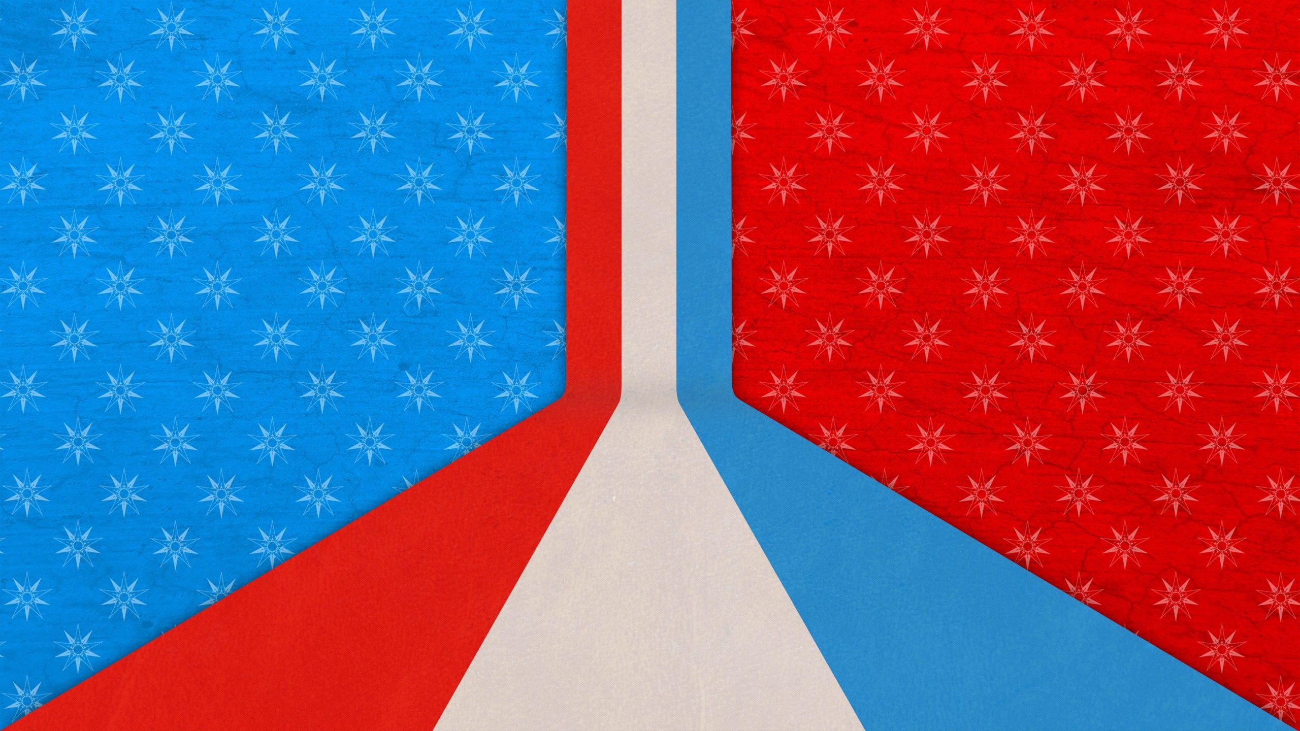 Red White and Blue Abstract desktop PC and Mac wallpaper