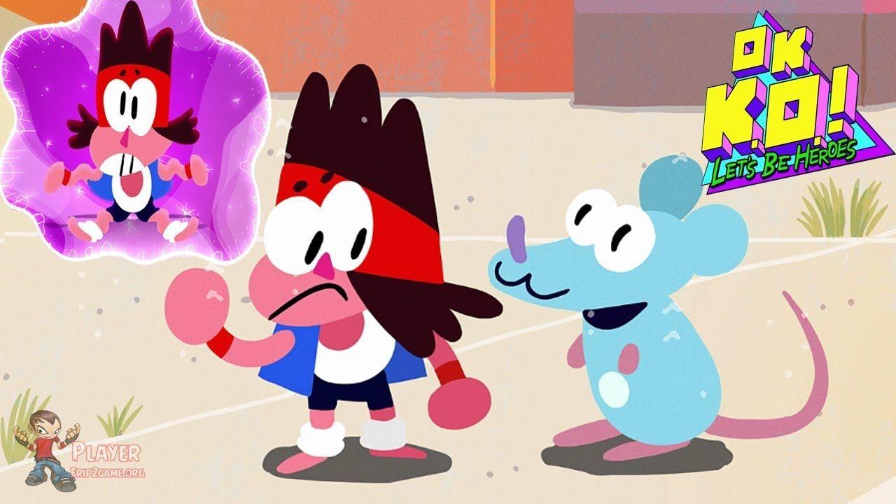 OK K.O! Let's Play Heroes K.O Is Tiny When He Eat Small Burrito