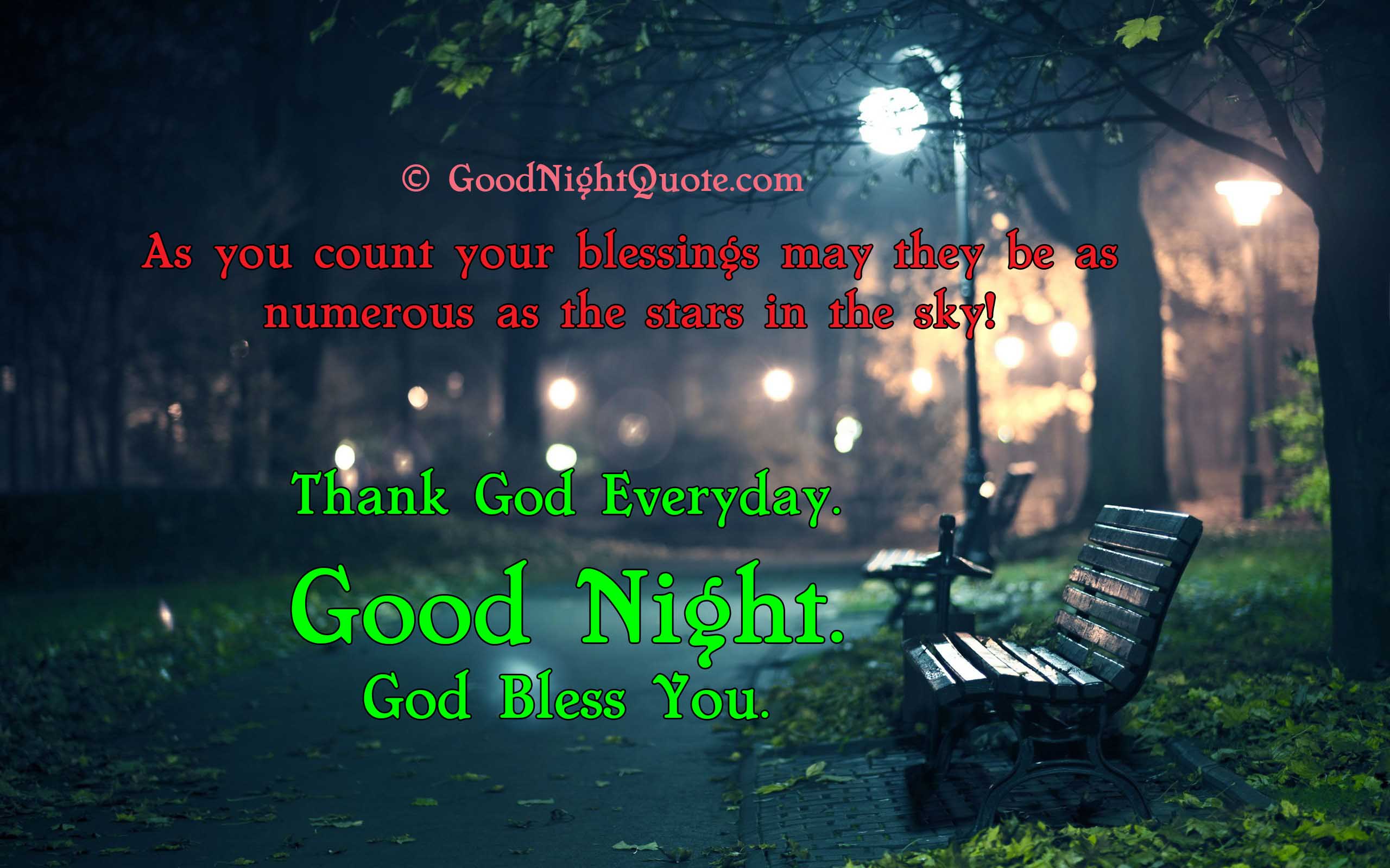 Good Night God Bless You Image & Prayer Quotes Night Quotes