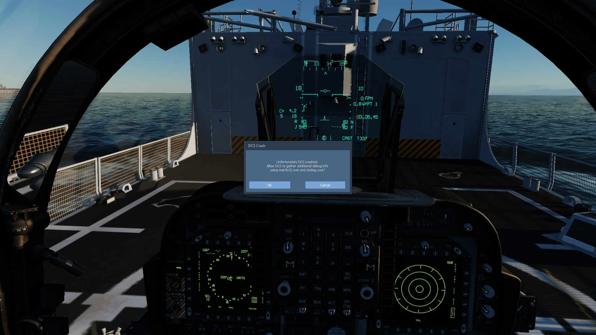 Welp the OHP doesn't appreciate the harrier landing on her