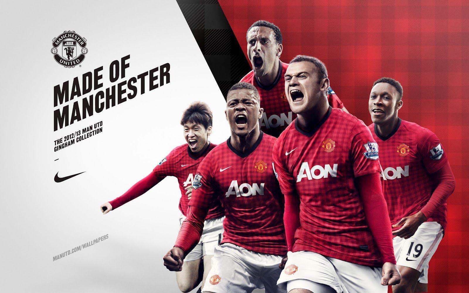 Manchester United Team Desktop Wallpaper. Manchester United FC