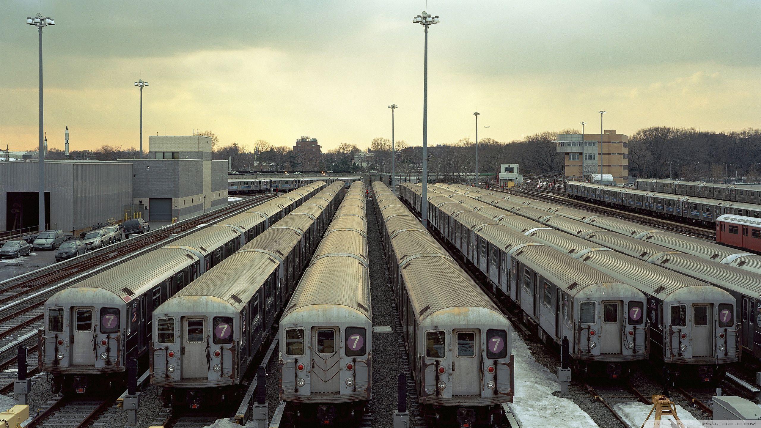 Subway Trains Depot ❤ 4K HD Desktop Wallpaper for 4K Ultra HD TV