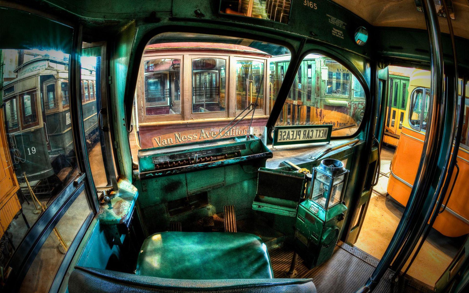 Trains, Orange Empire Railway Museum, California, USA widescreen