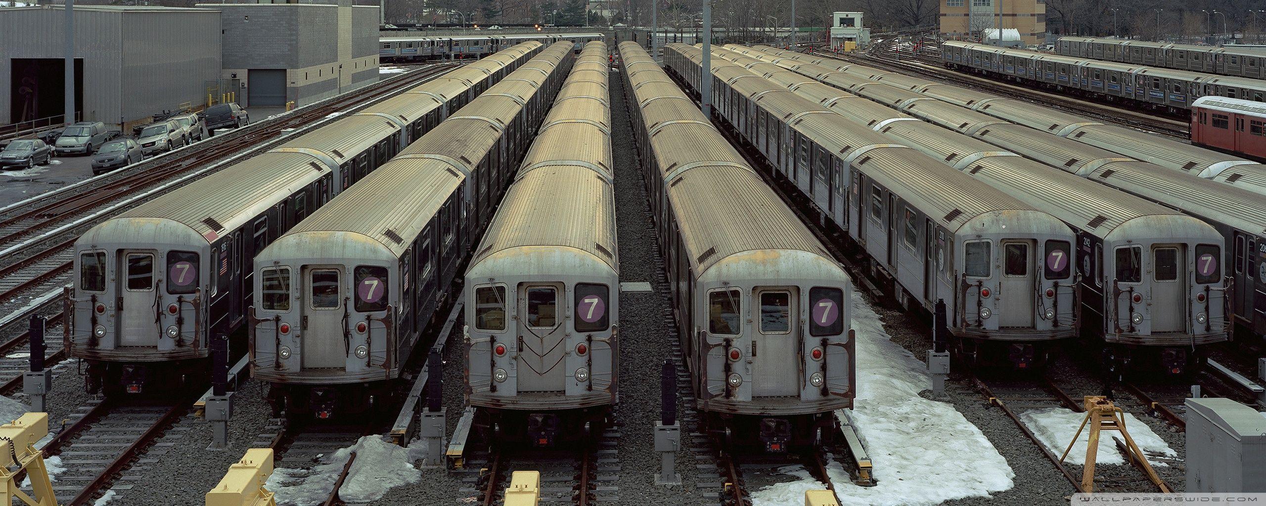 Subway Trains Depot ❤ 4K HD Desktop Wallpaper for 4K Ultra HD TV