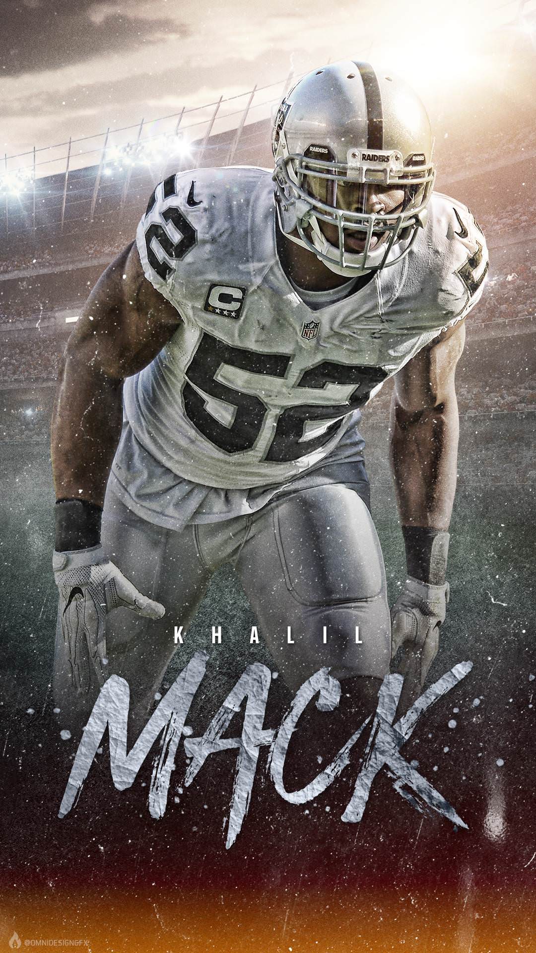Free Khalil Mack iPhone Wallpaper Topic