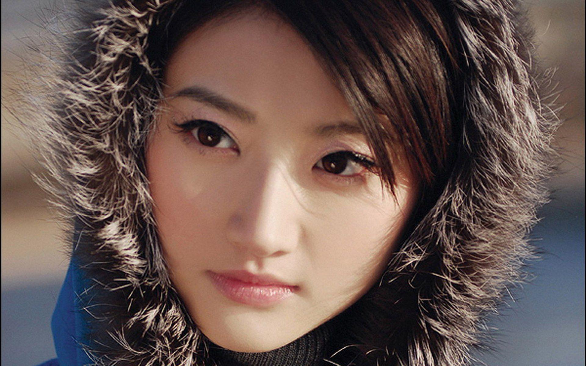 Jing Tian Closeup Face Wallpaper