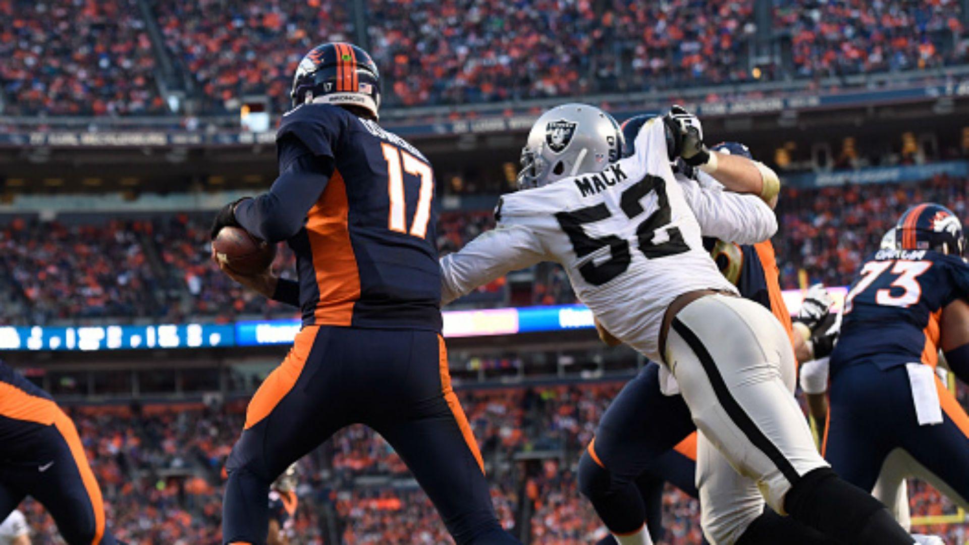 Khalil Mack has 5 sacks as Raiders knock off Broncos. NFL