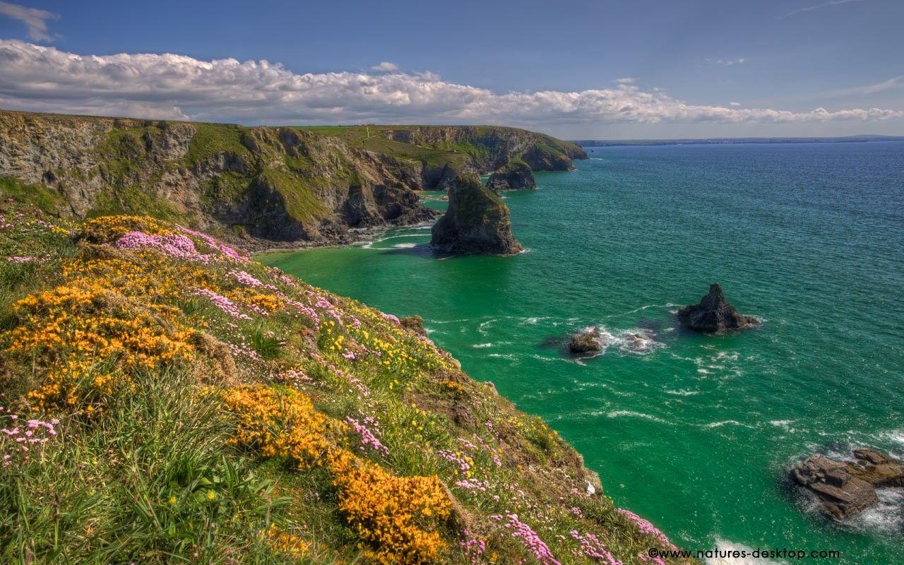 Cornwall Tag wallpaper: Beautiful Cornwall Coast Color Fields