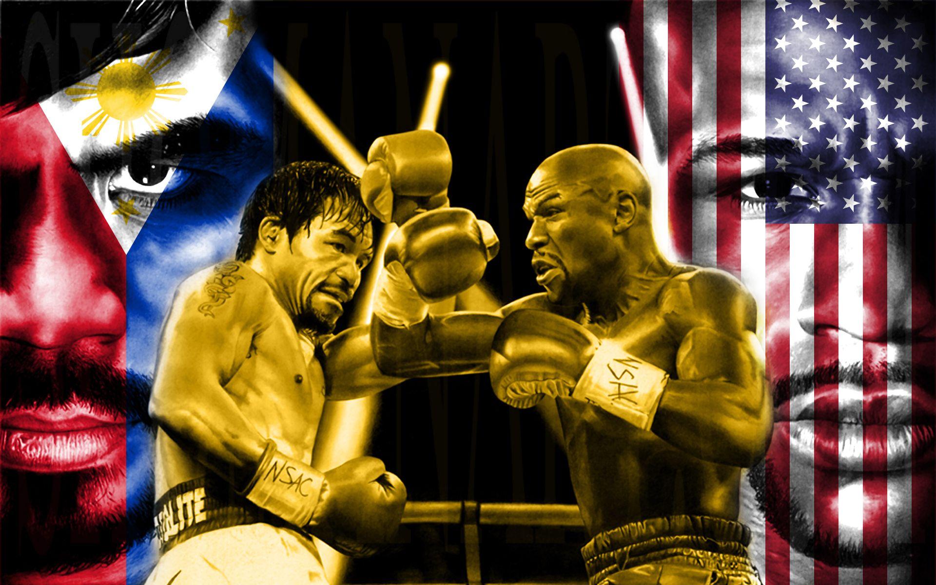 Wallpaper.wiki Manny Pacquiao Philippines Vs Floyd Mayweather Us