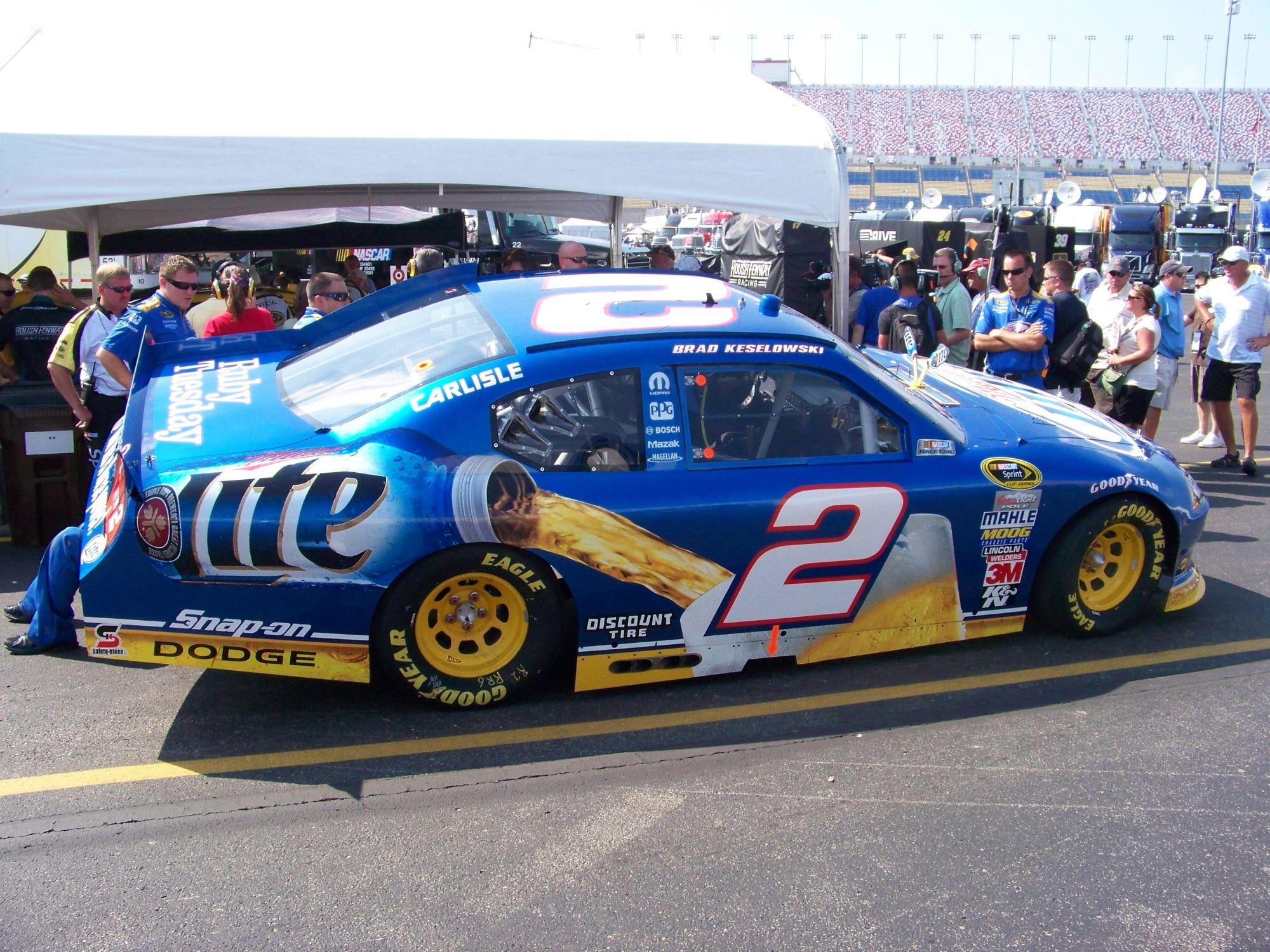 Keselowski wins Quaker State 400 race at Kentucky Speedway. Mega