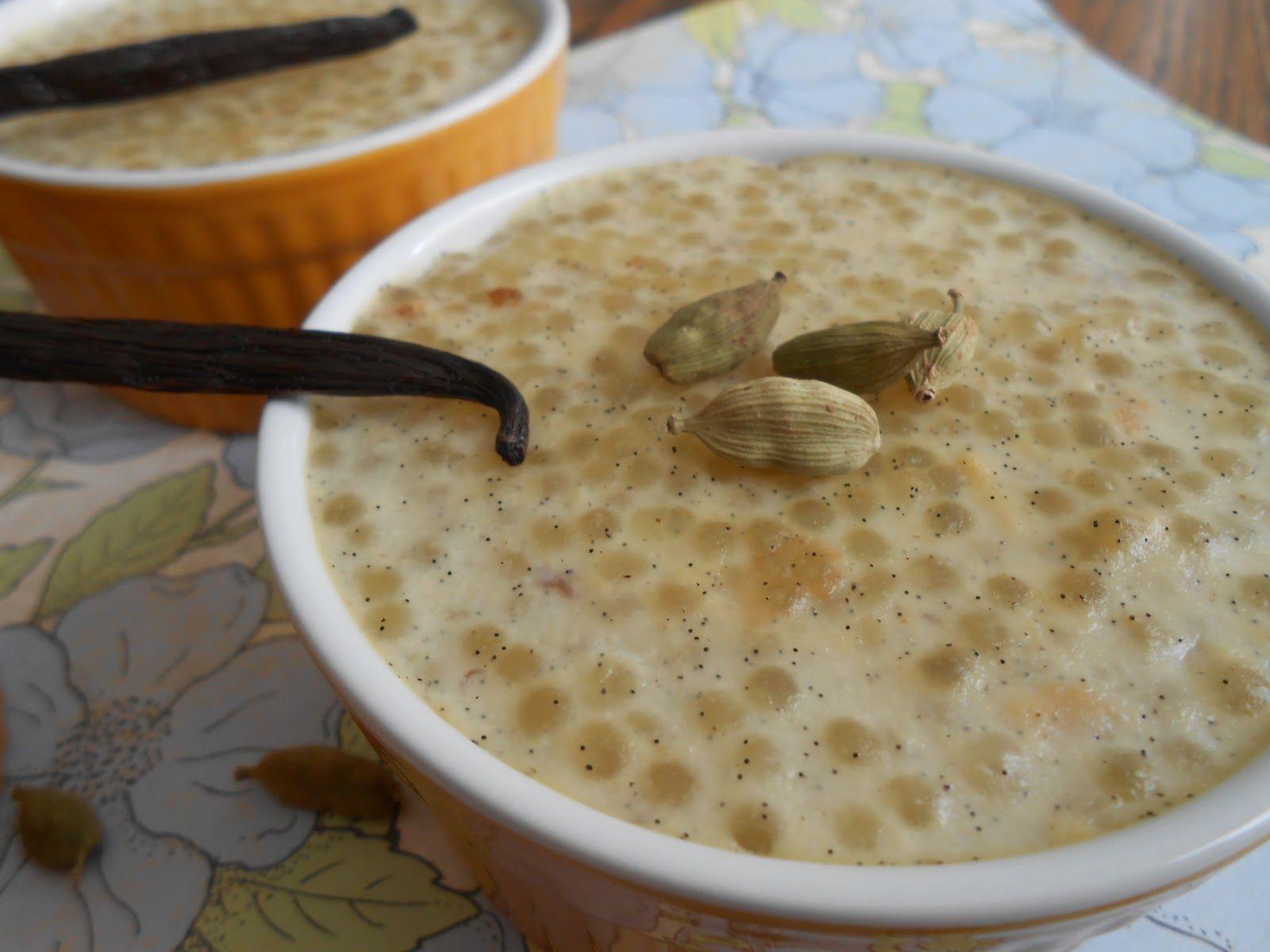 Vanilla Bean Cardamom Tapioca Pudding