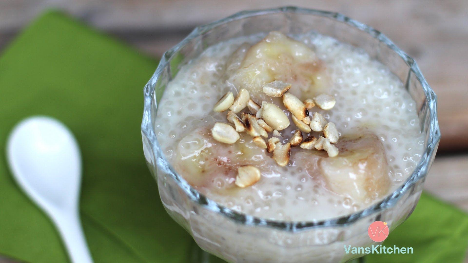 Vietnamese banana tapioca pudding (Chè chuối)