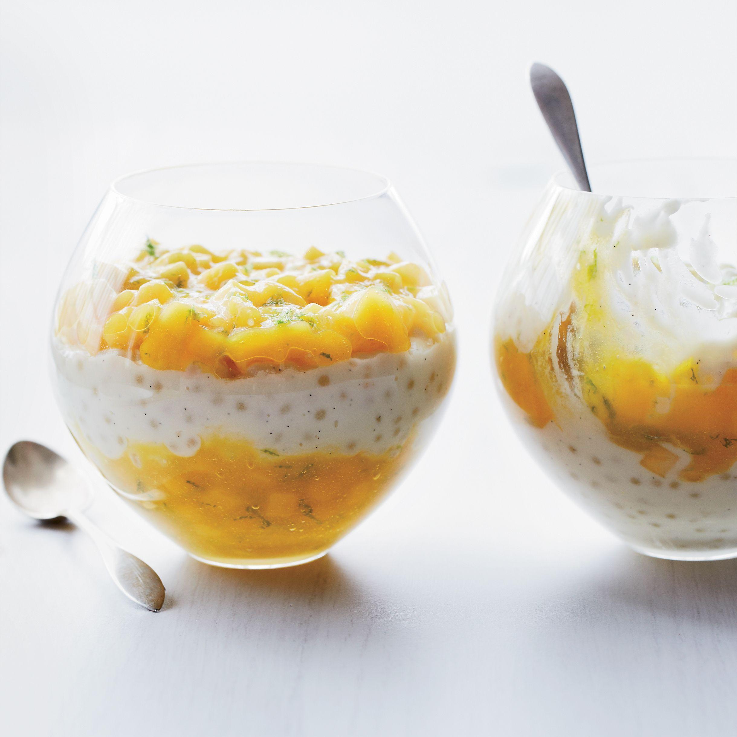 Coconut tapioca pudding