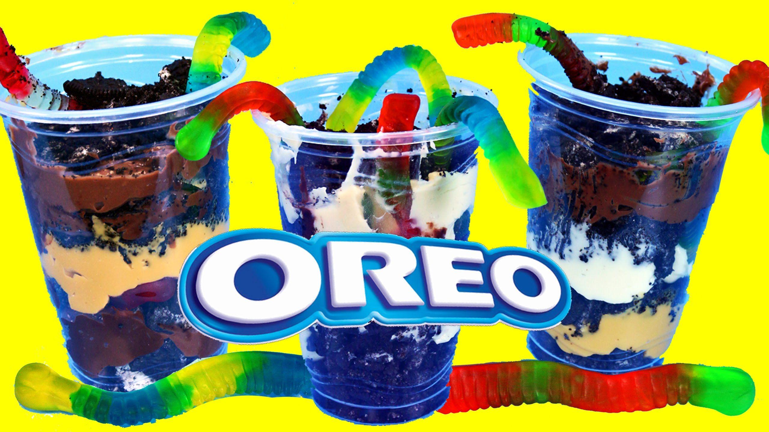 Oreo Cookie Dirt & Gummy Worms Dessert Recipe & Tutorial