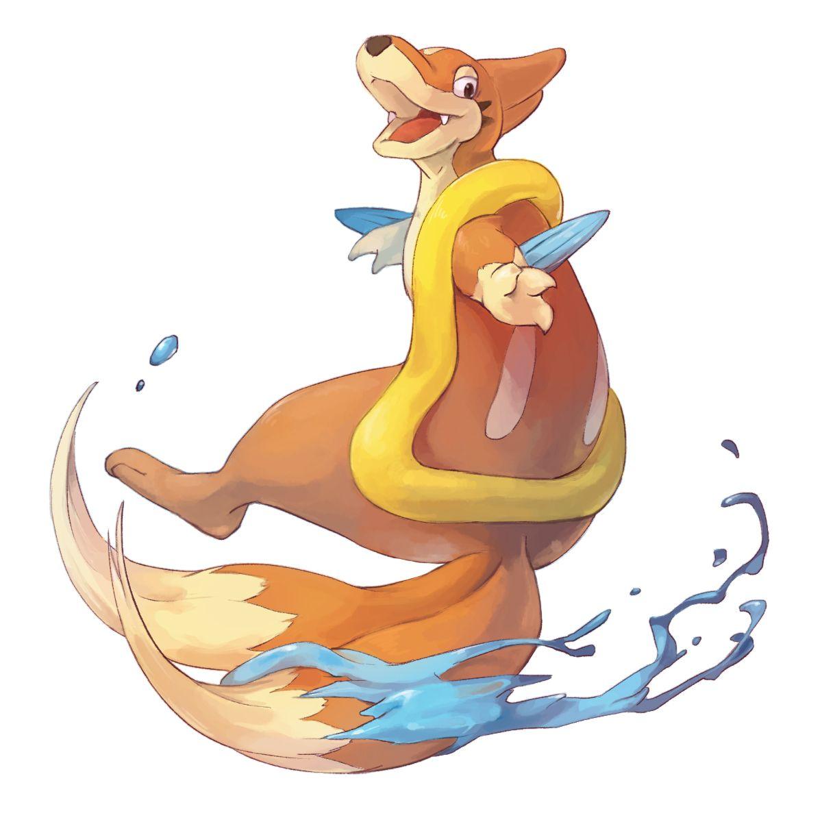 Pokémon Floatzel art by ポリアクリラ (Pixiv). Pokémon